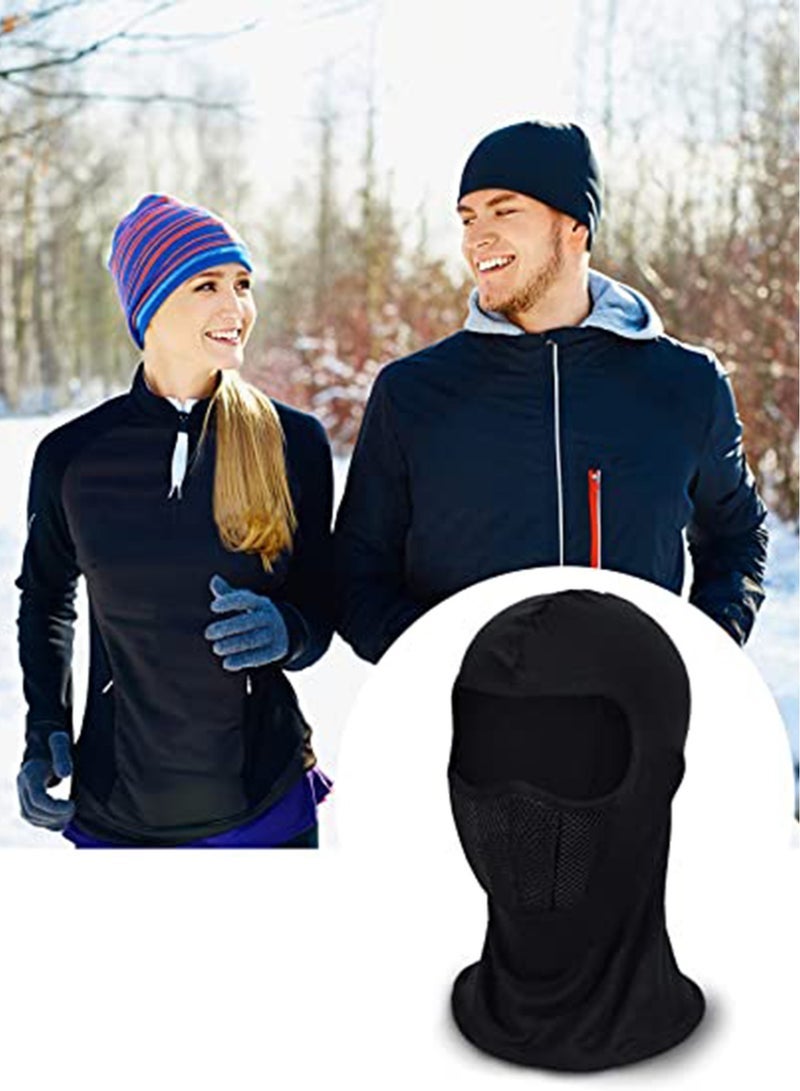 4 Pieces Ski Mask Balaclava Face Mask for Winter Full Face Cover Designed with 1 Hole and Breathing Holes for Men Women Windproof Winter Hat Cold Weather Protection for Motorcycle Riding Bike Cycling - Image 3